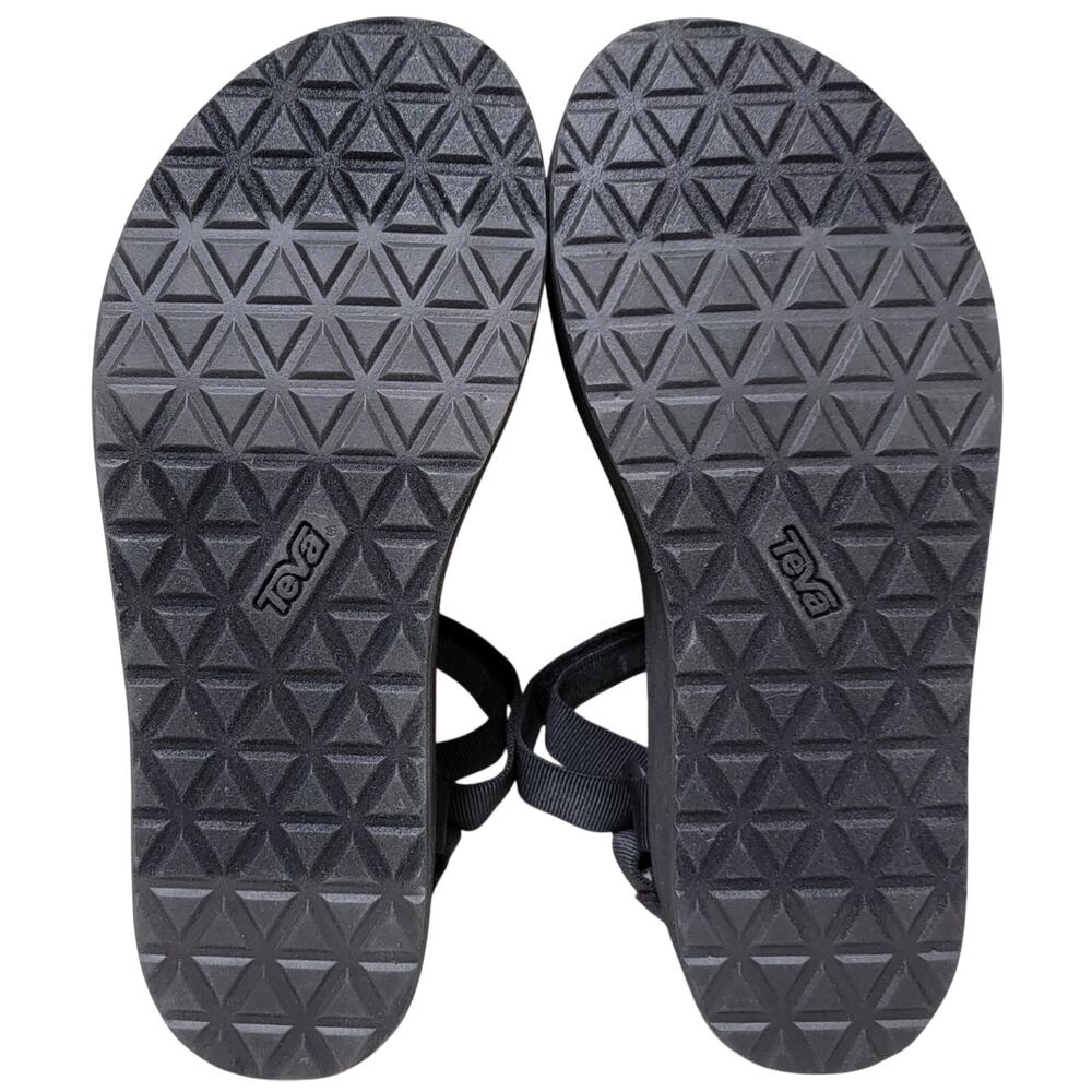 Teva Women Flatform Universal Platform Strappy Sandals Size US 11 Black SY9O - Picture 4 of 5